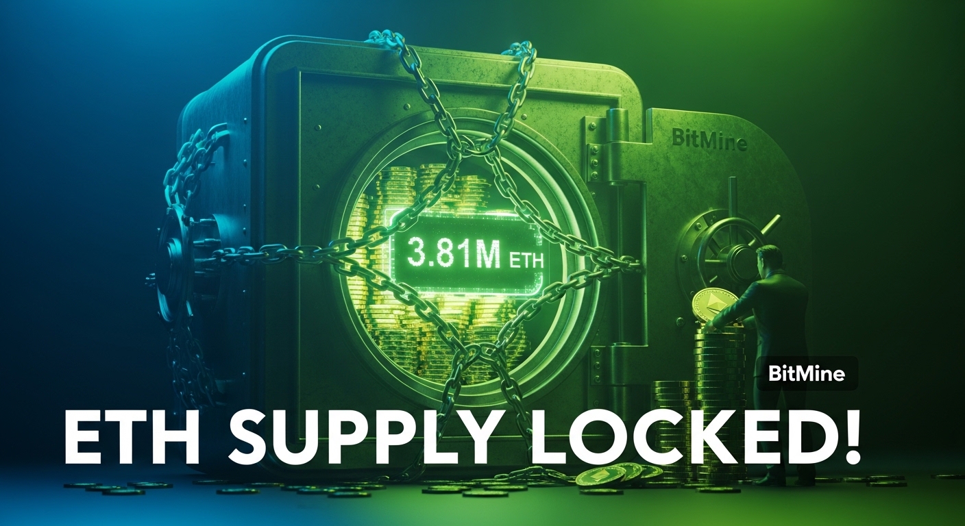 BitMine continua a bloquear ativos! Mais 110.000 ETH foram reinvestidos, elevando o total de holdings para 3,81 milhões de ETH