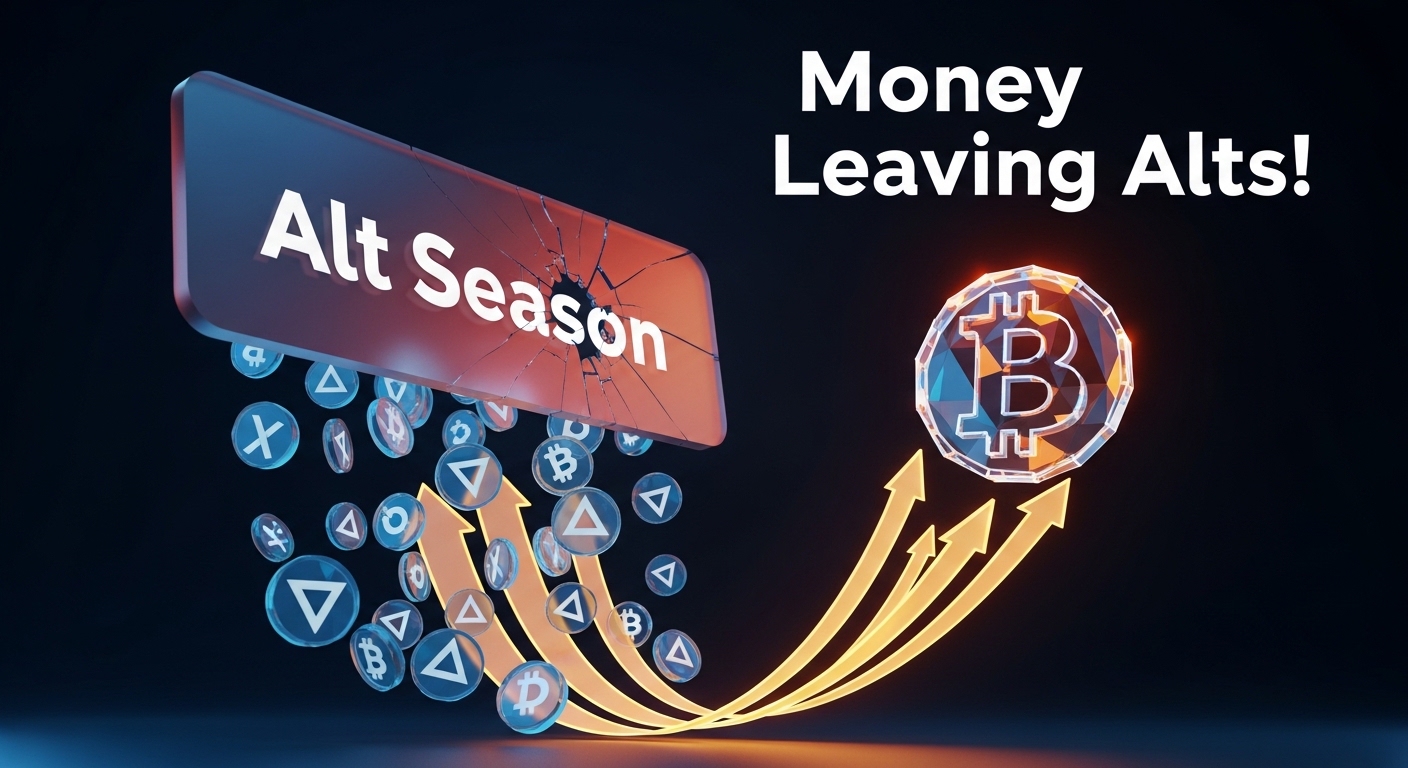 L'indice de la saison des altcoins chute à 34, signalant un refroidissement de la dynamique sur les marchés des altcoins