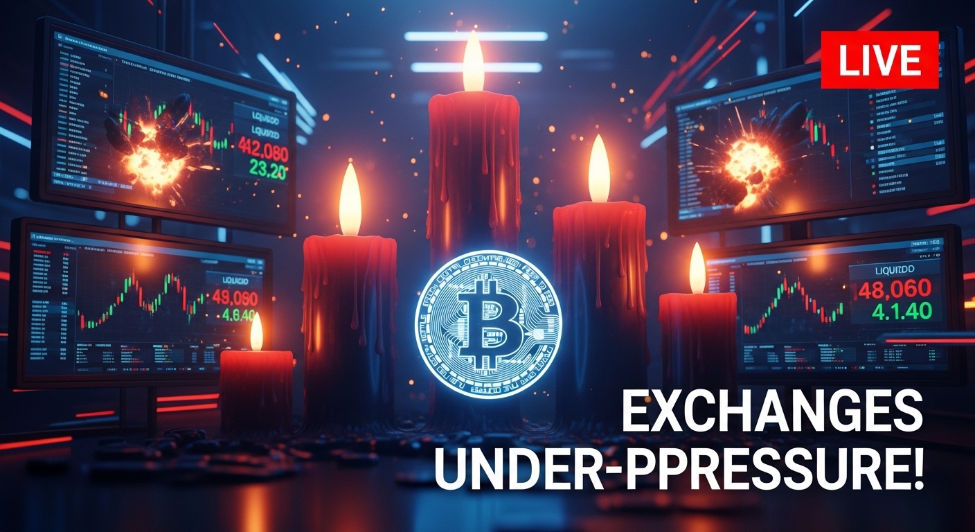 La volatilidad del precio de Bitcoin ejerce presión de liquidación sobre los principales intercambios centralizados.