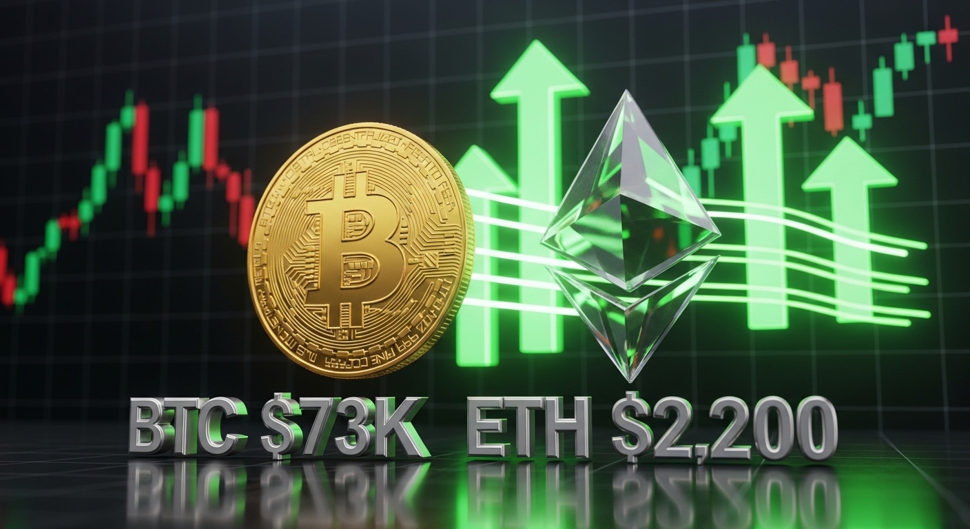 Kripto piyasa duyarlılığı toparlanıyor! BTC 73.000 dolara geri dönerken, ETH 2.200 doların üzerine çıktı