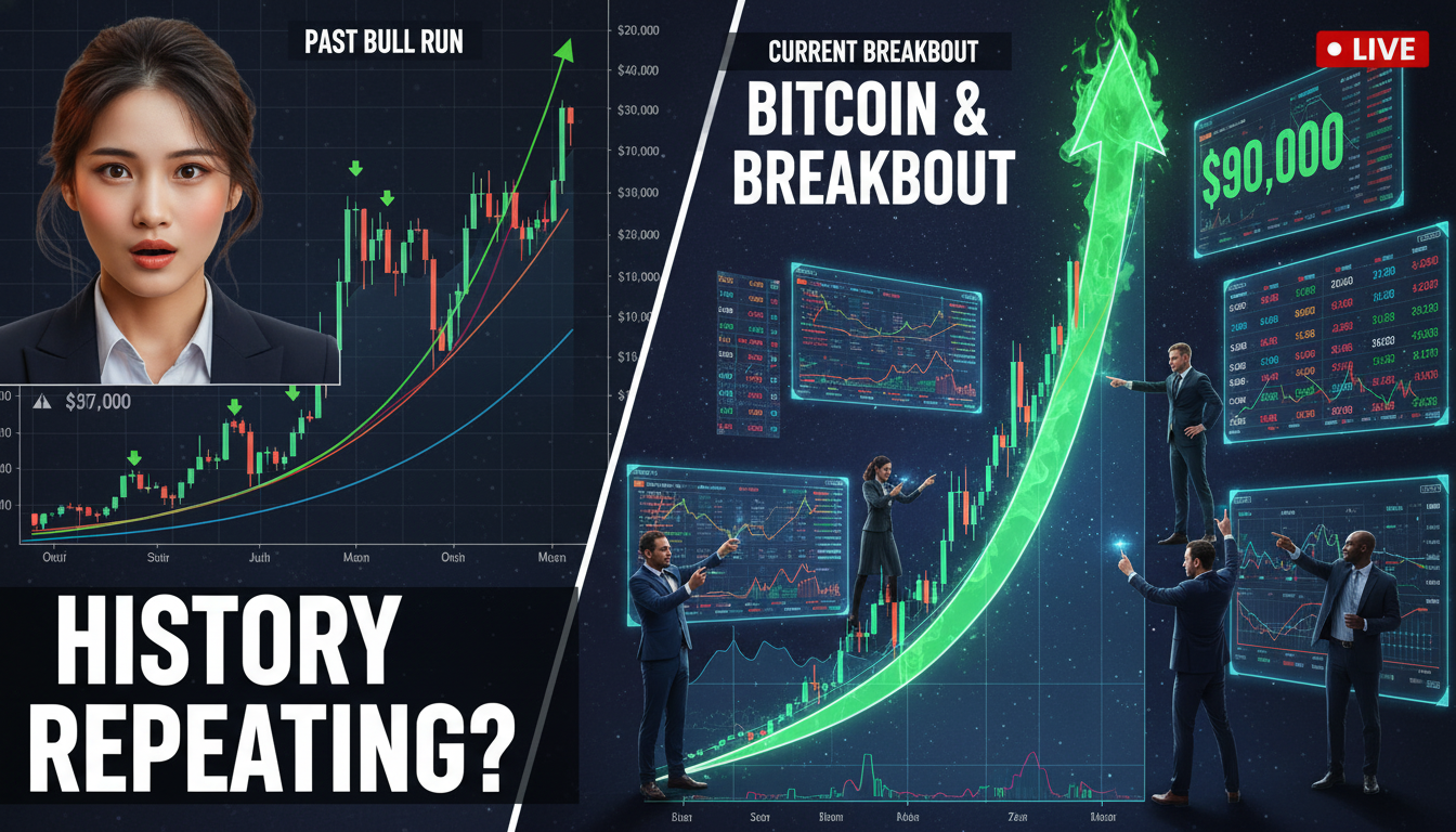 強気市場の兆候が戻ってきている？アナリストは、BTCが典型的な強気の特徴を示しており、目標価格は90,000ドルに向かっていると述べています。