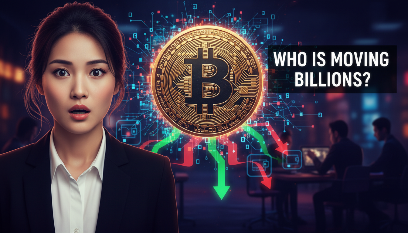 Large Bitcoin transfers and fund flows between anonymous addresses attract attention