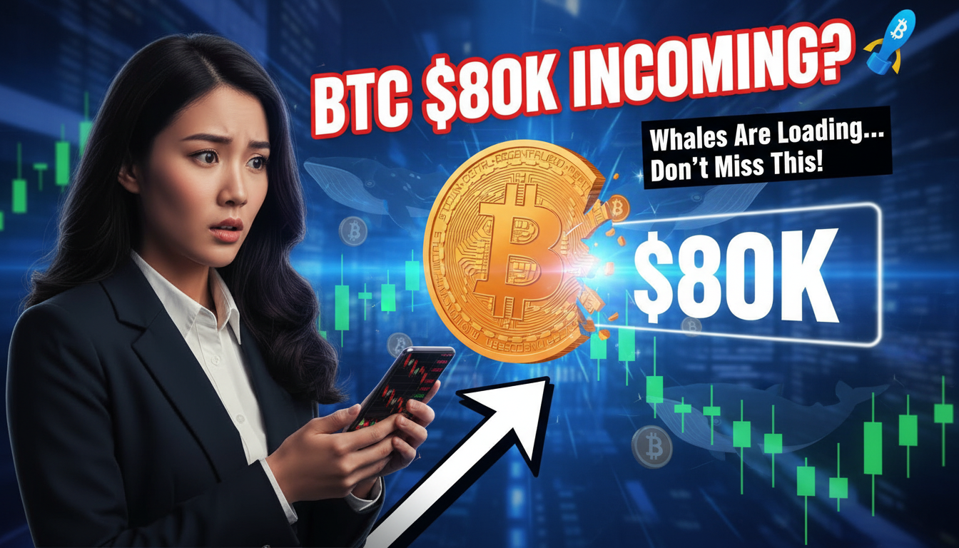 Resistência-chave do Bitcoin em $80.000 à vista! Baleias e gigantes de ETF continuam comprando — o que vem a seguir para o mercado?