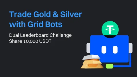 Trade Gold & Silver with Grid Bots | Dual Leaderboard Challenge, Share 10,000 USDT